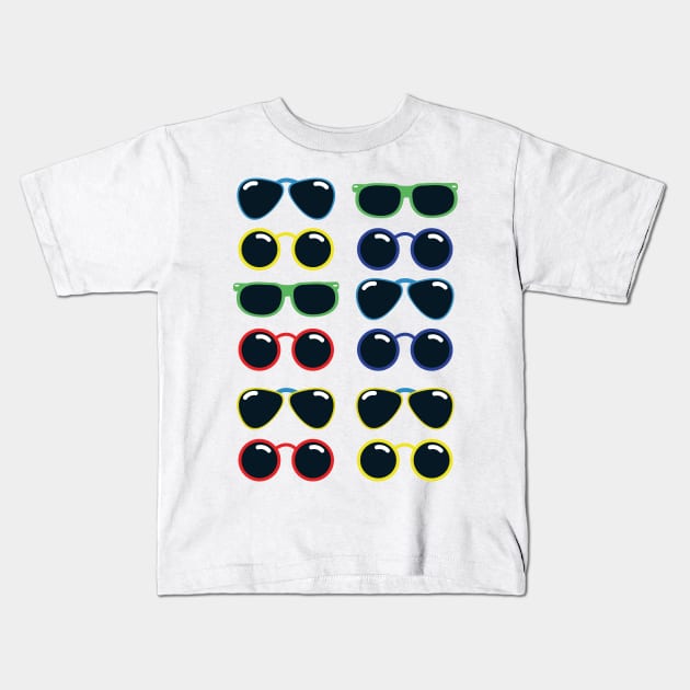 Sunglasses Kids T-Shirt by nickemporium1